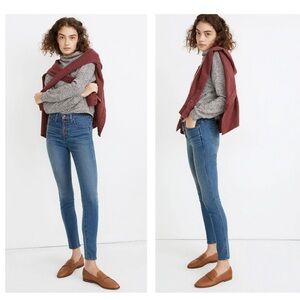 Madewell 10" High-Rise Skinny Jeans in Dewitt Wash - size 27